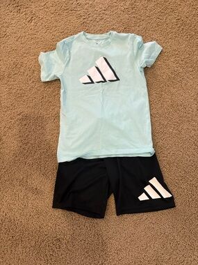 Adidas boys short and short set